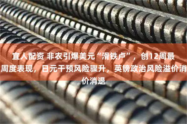 宜人配资 非农引爆美元“滑铁卢”，创12周最差周度表现，日元干预风险骤升，英镑政治风险溢价消退